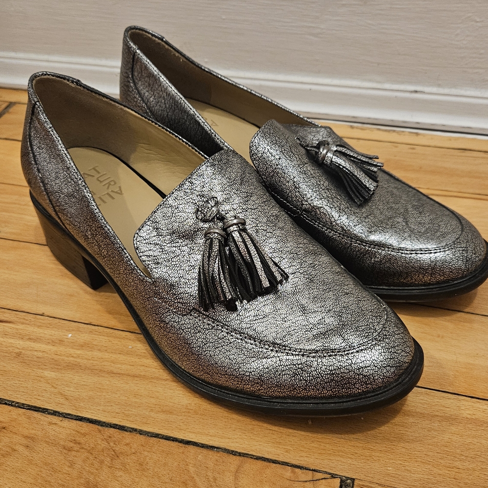 Naturalizer Palmer Metallic Tassel Loafers
